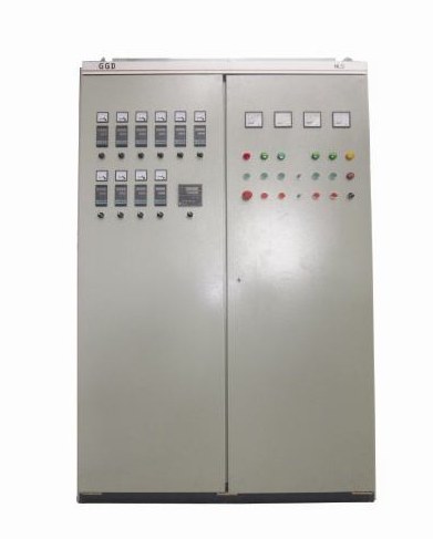 Electrical control cabinet with temperature, drive and interlock controls